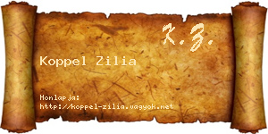 Koppel Zilia névjegykártya